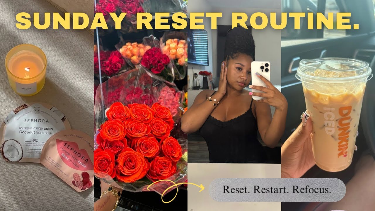 sunday reset routine : at home self-care, clean with me, hygiene routine, girls talk & more