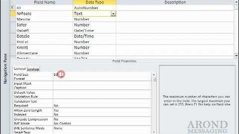 Using Access 2010 - Change a Field Size