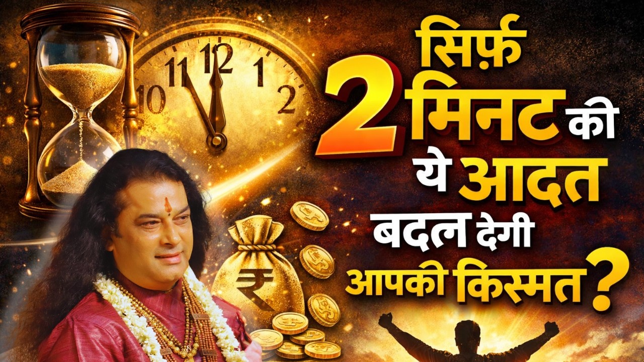 सिर्फ 2 मिनट की ये आदत बदल देगी आपकी किस्मत? Pujya Shri Manushri Ji Maharaj