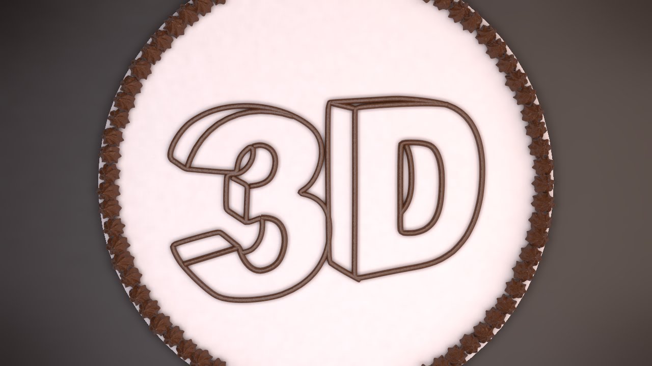 Blender 3D Icing Text Effect YouTube