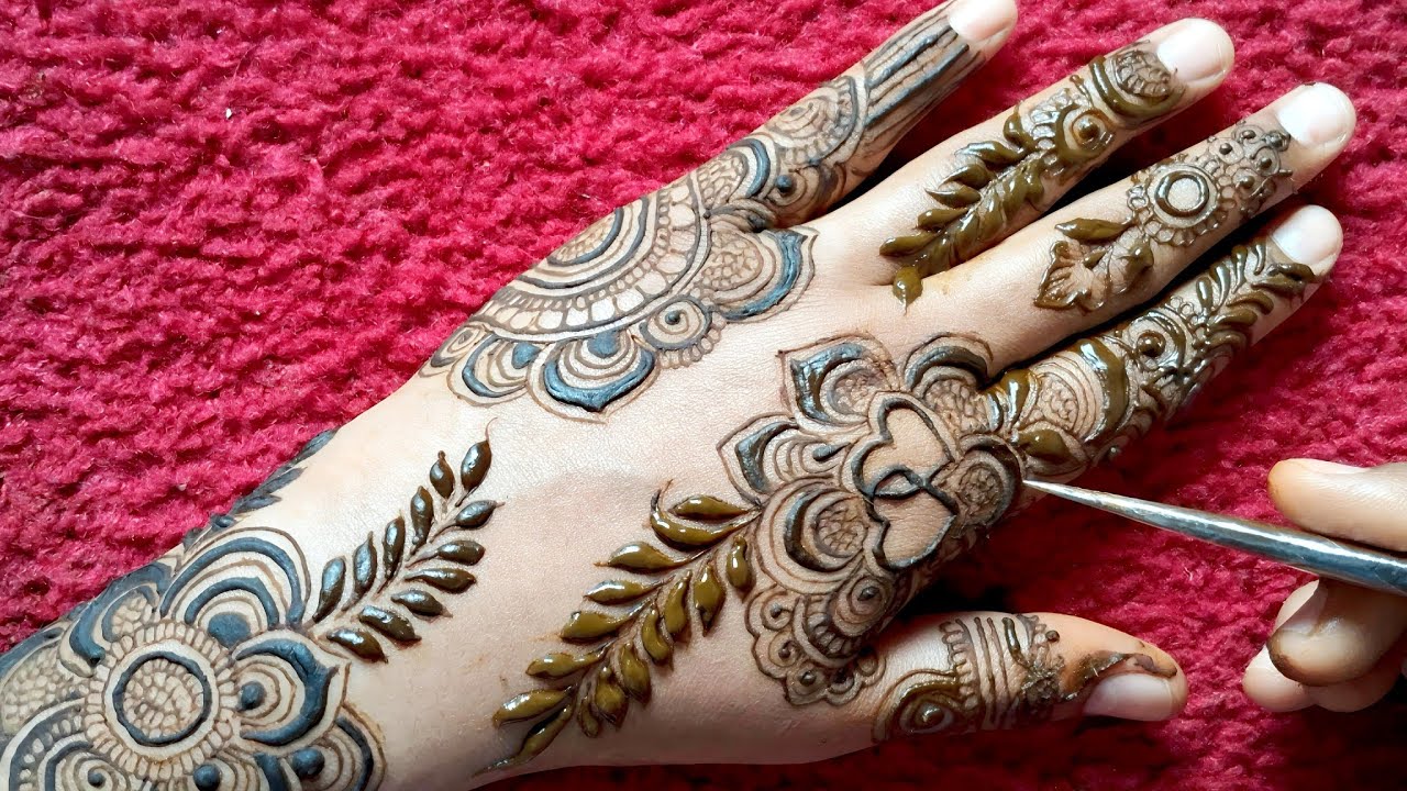 Chand raat mehndi design | Back hand mehndi designs  | Mehndi design simple | trending