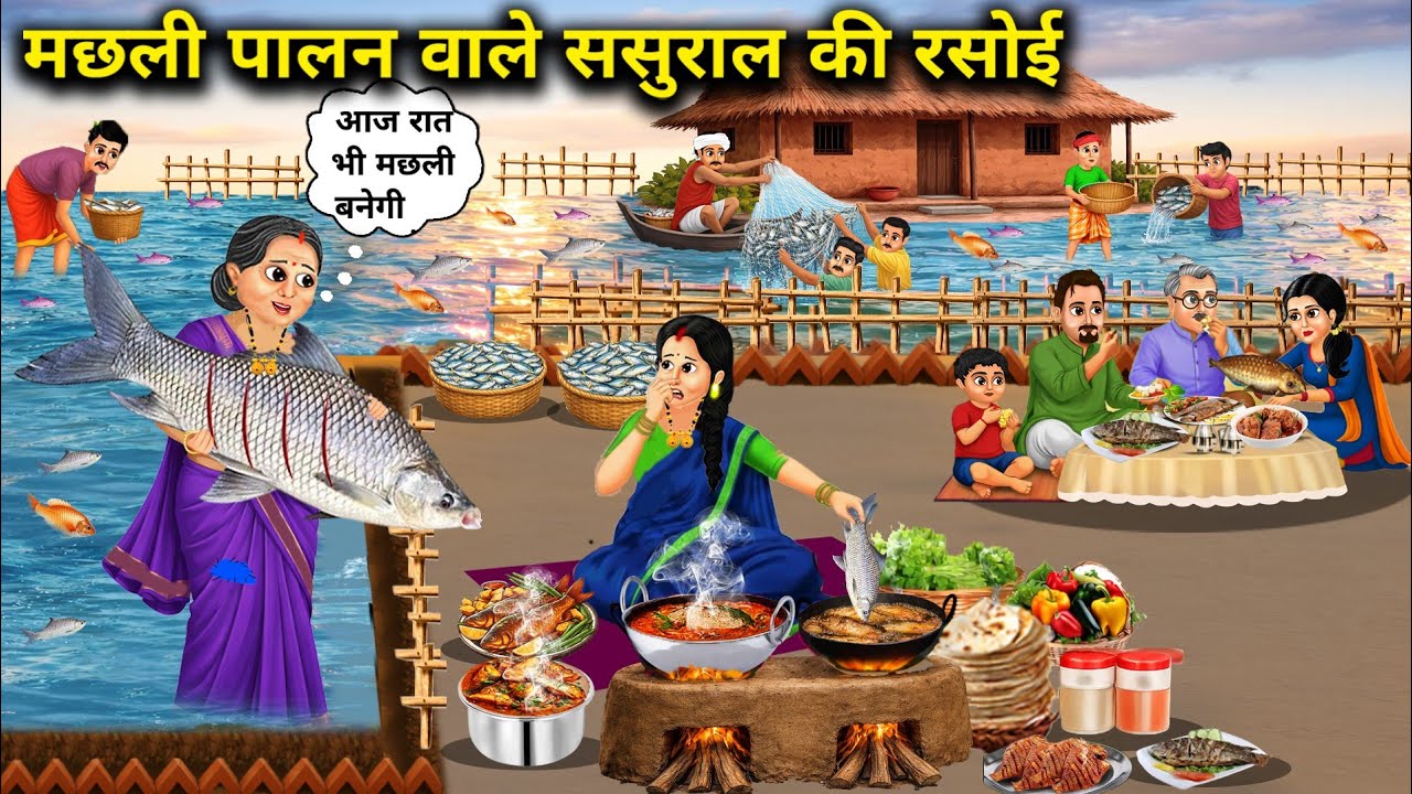 मछली पालन वाले ससुराल की रसोई । Fish Farming In-Laws' Kitchen Translate