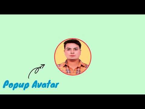 Popup Avatar | How to create Popup Avatar in HTML with CSS | Coding Tutorials