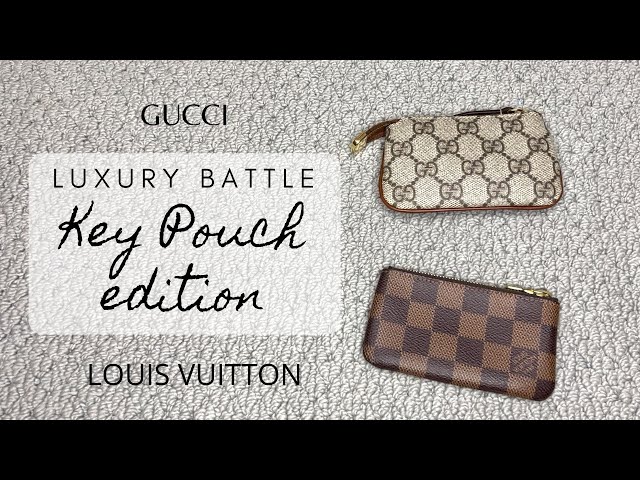 Gucci GG supreme key case VS. Louis Vuitton Key pouch