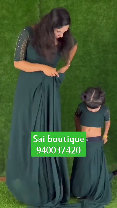 Readymade saree|mom and daughter combo|it's customised|ur sarees also can do|9840037420#shorts