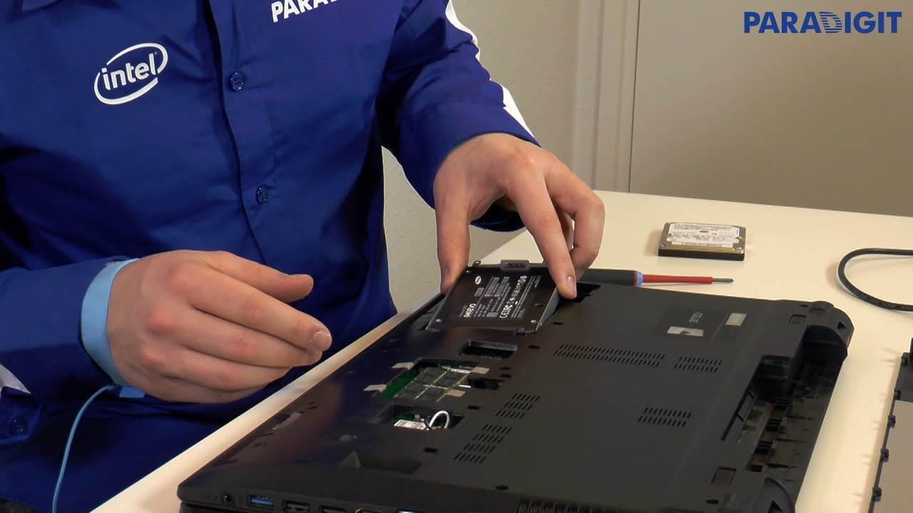 Collectief camouflage verbinding verbroken Een SSD inbouwen in uw laptop. Paradigit laat het zien. - YouTube