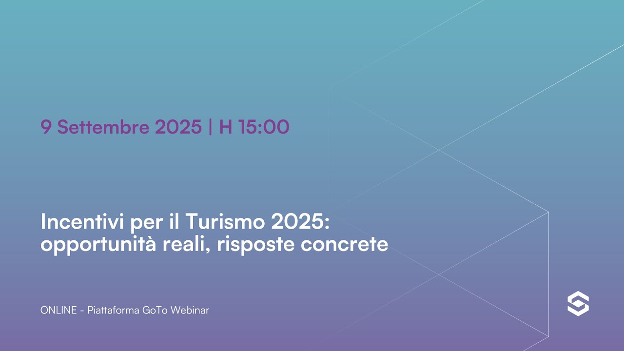 Incentivi per il Turismo 2025  opportunità reali, risposte concrete 1