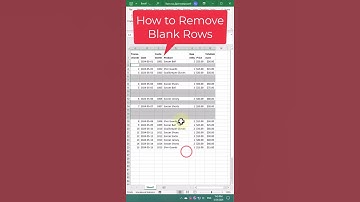How to Remove Blank Rows: Data Cleaning Excel Guide #excel #excelshorts #exceltips