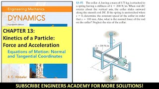 13-57 | Kinetics of a Particle | Chapter 13: Hibbeler Dynamics 14th |  Engineers Academy