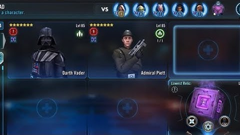 Vader vs JML datacrons