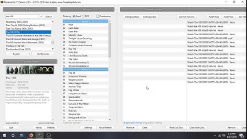 Rename My TV Series v2.0.5 - Tutorial
