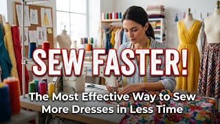 HOW TO SEW FASTER. EFFECT WAYS TO SAVE TIME AND SEW MORE