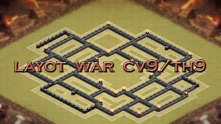 Clash Of Clans-Novo Layout War Cv9Layout War Th9