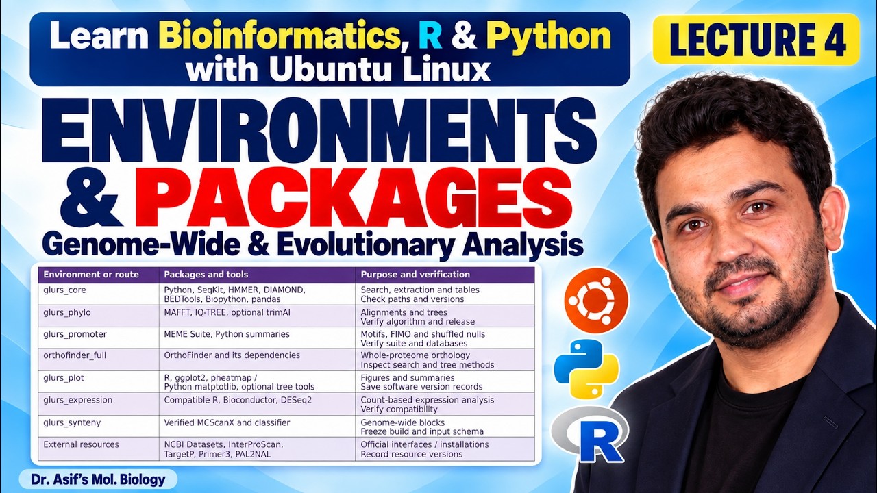 Understanding Bioinformatics Environments & Packages for Genome wide analysis | Lecture_4