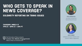 Who Gets to Speak in News Coverage? Solidarity Reporting on Trans Issues