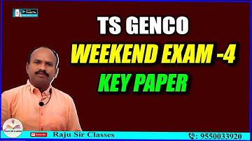 TS GENCO | TS GENCO EXAM KEY PAPER | Raju Sir Classes