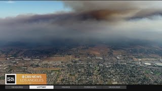 Firefighters continue battling the Moreno Valley Rabbit Fire
