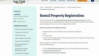 How to create a CSS account for Rental Registrations