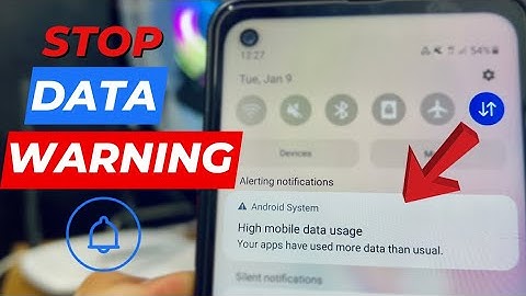 How to Remove Data Warning Notification in Samsung
