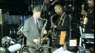 Bill Clinton Parties Like A Rock Star