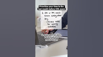 CFA study tips for the last month before exam #cfa #finance #financejobs #financialanalyst