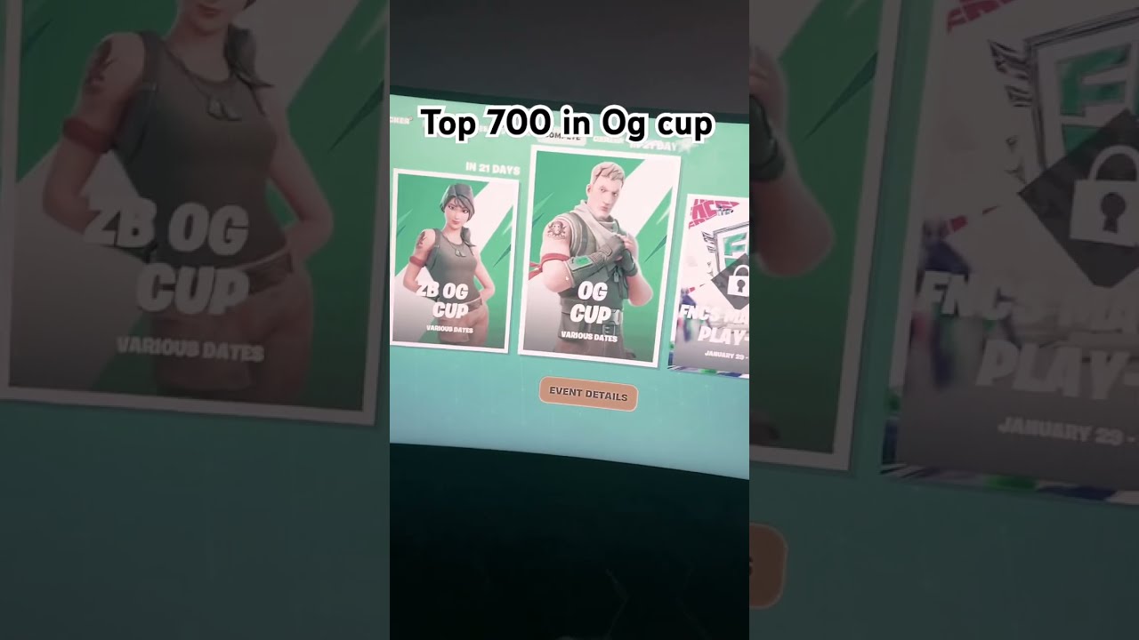 Top 1 Og Cup Fortnite Music Gaming Top1 Crazy Ogfortnite Blowup Viral Clip