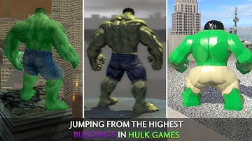 Jumping From the Highest Points - Hulk Games!