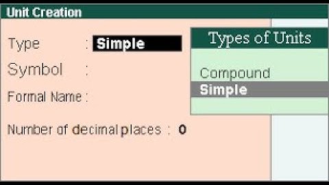 How to Create Unit in Tally Erp 9 || Compound Unit in Tally erp 9 IITally erp 9