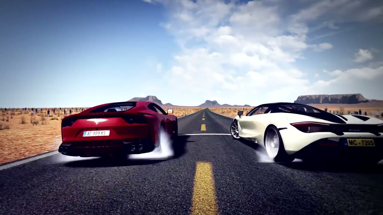 Ferrari 812 Superfast Vs Mclaren 720s Drag Race Assetto