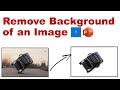 how to remove the background of an image