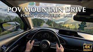 Driving Above the Clouds: Mountain Ascent & Dense Fog POV (4K)