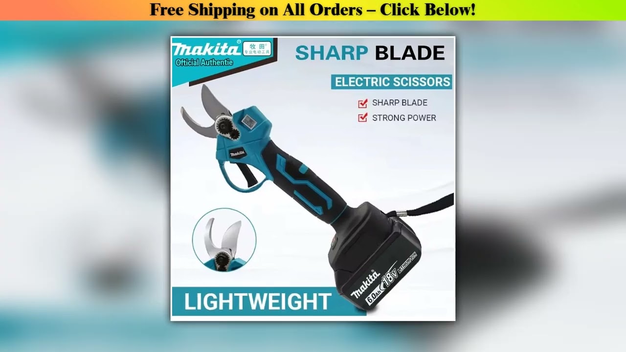 18V Makita Brushless Electric Scissors Cordless Pruning Shears 18V Multifunctional Fruit Tree