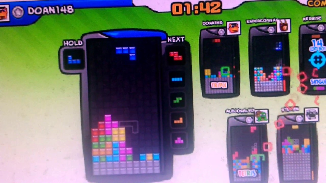 Tetris Friends 遇到自己(完成) - YouTube