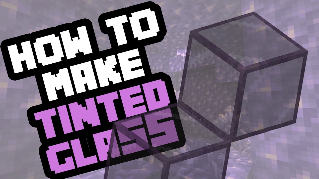 How To Make Tinted Glass In Minecraft Bedrock 2021 YouTube How To Make Tinted Glass In Minecraft Bedrock 2021 YouTube