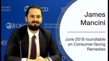 James Mancini talks about OECD discussion on consumer-facing remedies