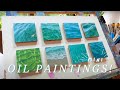 8 Mini Water Paintings | Painting in Oils