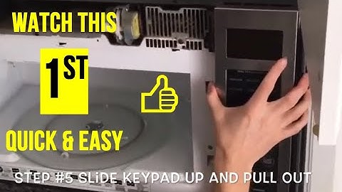 Fix Microwave Keypad Failure TRY THIS BEFORE BUYING A NEW ONE!