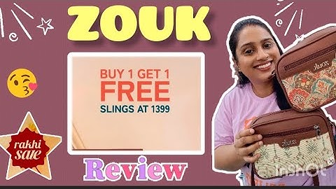  “Zouk Sling Bag quality Review | Stylish, Indian & Vegan? My Experience💫 😄#zouk @zoukonline