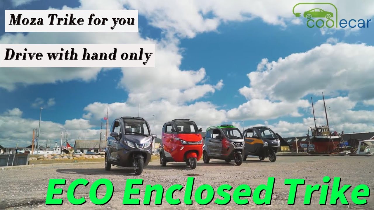 ECO Full Enclosed Electric Trike For Seniors Drive