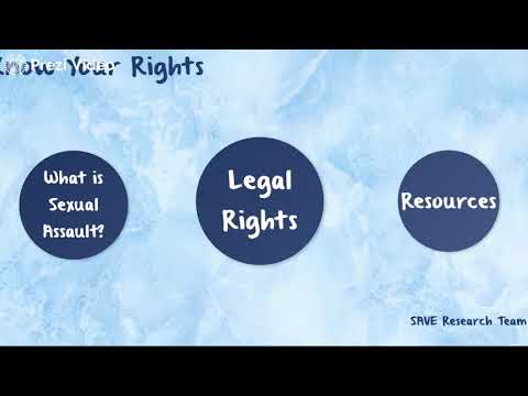 Know Your Rights! Sexual Assault Edition | Resources, Laws, and More
