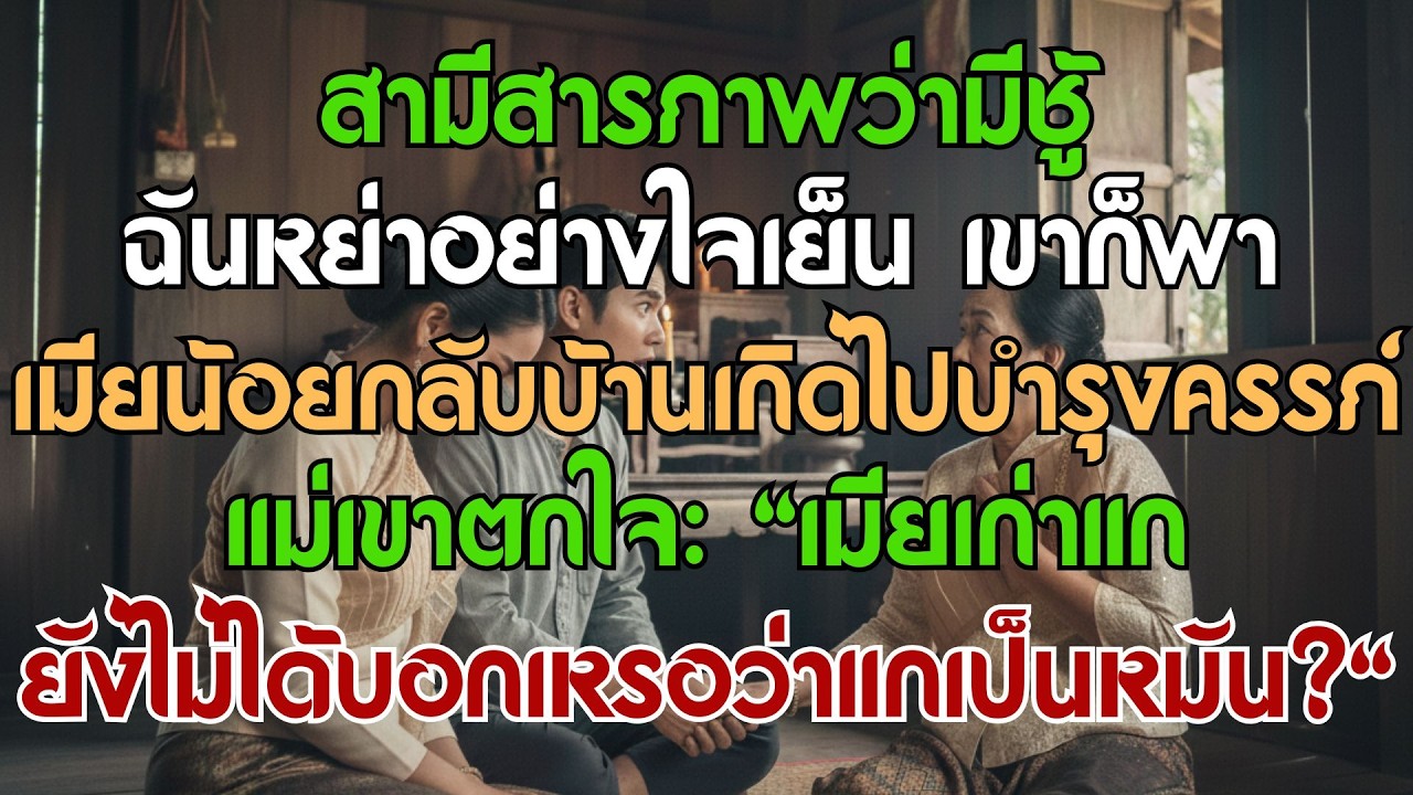 สามีนอกใจ ฉันตกลงหย่า เขาพาเมียน้อยกลับบ้านเกิดไปบำรุงครรภ์ แม่เขาตกใจมาก ลูกเป็นหมันนี่นา!