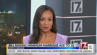 Detailed NC bill raising minimum age for marriage one step closer to becoming law Profile