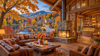 Relaxing Jazz In A Dreamy Autumn Village - Soft Bossa Nova, Golden Leaves & Cozy Coffee Moments screenshot 2