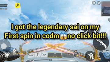 I got the legendary sai on my first spin in codm😱 no click bit!!! #callofdutymobile #codm #codmobile