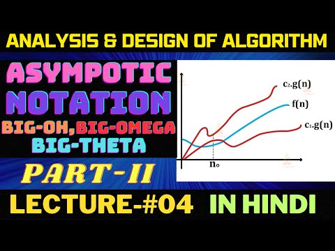 Asympotic Notation (Big-Oh, Big-Omega And Big-Theta) Part-II | Hindi |Lecture-04 | ADA | Ritik Kumar