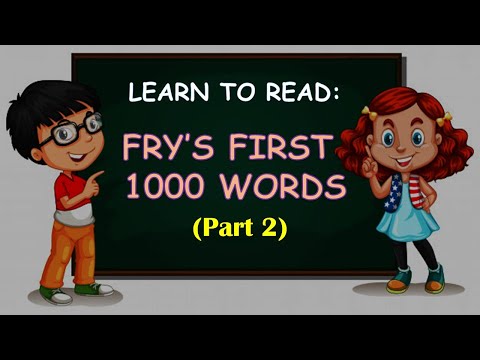 Fry's First 1000 Words Part 2