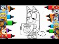 Easy Bluey Drawing for Beginners | Bluey Art Lesson