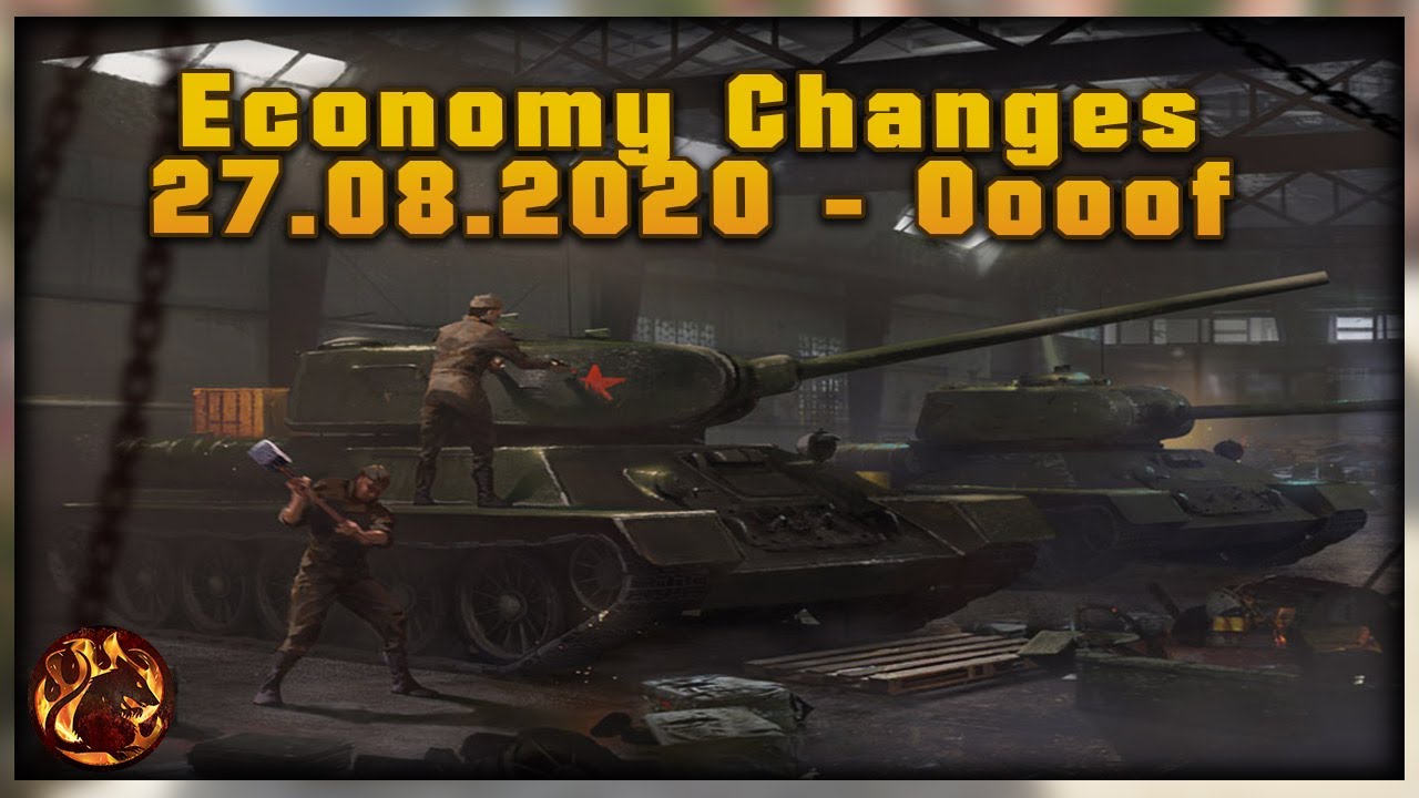 Economy Changes in War Thunder from August, 27th 2020