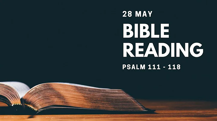 Bible Reading: 28 May - Psalm 111 - 118
