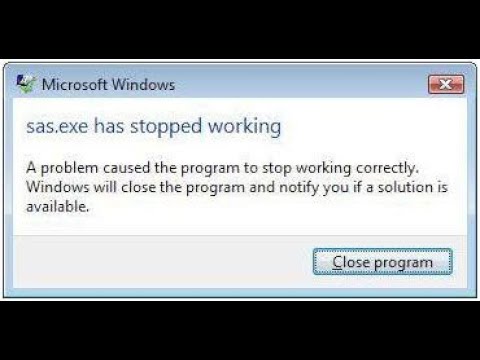 حل مشكلة Program Has Stopped Working ويندوز 7 ويندوز8 وويندوز10